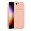 Obal / kryt pre Apple iPhone 7 / 8 / SE 2020 ružové - Forcell CARD CASE