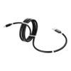 Kabel USB typ C 2,4A s magnety černý 1m