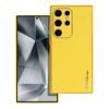 Obal / kryt na Samsung Galaxy S24 Ultra žltý - Forcell LEATHER