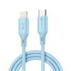 Nabíjecí / datový kabel USB-C - Lightning 1m modrý - Forcell F-Energy PD 3A 27W Silicone C346