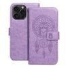 Puzdro / obal na Apple iPhone 15 Pro Max fialové lapač snov - kniha MEZZO Book