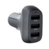 Nabíječka do auta QWE CARBON 3xUSB QC3.0 7.2A 36W CC271-3A černá