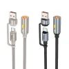 Zapalovač s kabelem USB A / Typ C černý 0,3 cm - HOCO