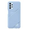 Obal / kryt pre Samsung Galaxy A13 5G modré s vreckom na kartu - Artic Blue originálny Samsung