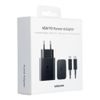 Originál Samsung 45W Cestovní nabíječka + USB-C Datový Kabel černá