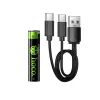 Nabíjecí baterie Hoco JA4 AAA 320mAh s USB-C - 2ks