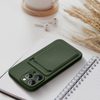 Obal / kryt na Apple iPhone 12/12 PRO zelený - Forcell CARD Case