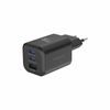 Síťový adaptér GaN 2x USB-C 65W PD + 1x USB-A 30W QC černý - SWISSTEN