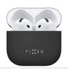 Ultra tenké silikonové pouzdro pro Apple Airpods 4, černé - FIXED