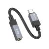 Audio adaptér USB-C / 3,5mm jack / DAC čip / černý - Hoco