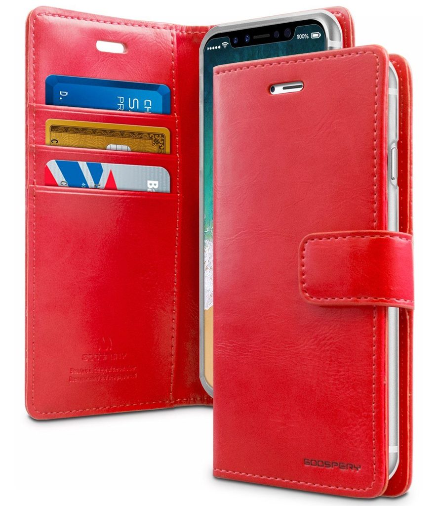 Mobil Maják | mobilní telefony a příslušenství - Pouzdro / obal na Sony Z5  Compact červené - knížkové BLUE MOON - MG - Xperia Z5 Compact - Xperia Z,  SONY, Pouzdra a kryty, Příslušenství