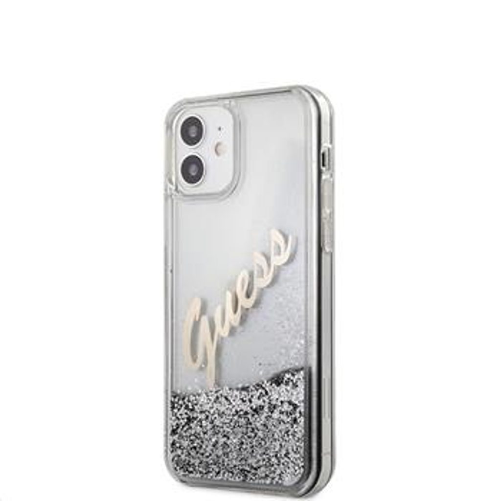 Mobil Maják | mobilní telefony a příslušenství - Obal / kryt na Apple iPhone  12 mini transparentní se stříbrnými třpytkami - original Guess  GUHCP12SGLVSSI - Guess - iPhone 12 mini - iPhone 12, APPLE, Pouzdra a kryty,  Příslušenství