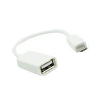 OTG micro USB adapter / reduktor fehér