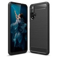 Obal / kryt na Honor 20 / Huawei Nova 5T černé - Forcell Carbon