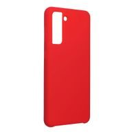 Obal / kryt na Samsung Galaxy S21 červený - Forcell Silicone