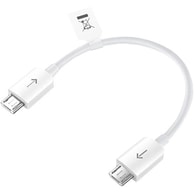 Datový kabel micro USB / micro USB bílý -  Huawei AF16 Originální