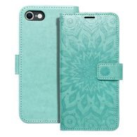 Pouzdro / obal na Apple iPhone 7 / 8 / SE 2020 mandala green - knížkové Forcell MEZZO Book