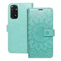 Pouzdro / Obal na Xiaomi Redmi Note 11/11S zelená mandala - knížkový Forcell MEZZO