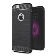 Puzdro / kryt pre Apple iPhone 5 / 5S / SE čierne - Forcell CARBON