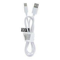 Kabel USB Typ-C 2.0 1M prodloužený konektor 8mm - bílý
