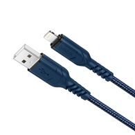 Nabijecí kabel pro Apple iPhone, Lightning 8-pin, 2,4A, 1m,  modrý - HOCO