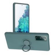 Obal / kryt na Samsung Galaxy S20 FE / S20 FE 5G zelený - Forcell SILICONE RING