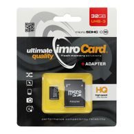 Memóriakártya micro SD adapterrel 32GB class 10 - Imro