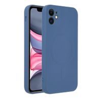 Obal / kryt na Apple iPhone 11 modrý - Sillicone Mag Cover