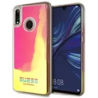 Obal / kryt na Huawei P Smart 2019 růžový Guess Califonia Glow in the Dark TPU