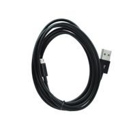 USB kábel micro USB univerzálny 2 metre dlhý čierny