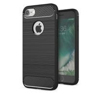 tok / borító Apple iPhone 6 / 6S fekete - Forcell CARBON