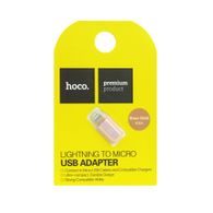 Adaptér/reduktor micro USB na Lightning ružový - HOCO