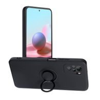 Obal / kryt Forcell SILICONE RING Case pre XIAOMI Redmi NOTE 10 / 10S čierny