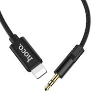 Kabel audio AUX Jack 3,5mm / Lightning 8-pin černý - HOCO