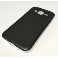 Obal / kryt na Samsung Galaxy G360 černý - TPU Leather Case