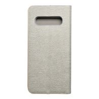Pouzdro / obal na Samsung Galaxy S10 stříbrné - knížkové LUNA