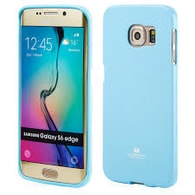 Obal / kryt na Samsung Galaxy S6 edge světle modrý - Jelly case