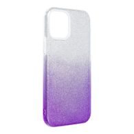 Obal / kryt pre Apple iPhone 12 Pro / 12 Max transparentné / fialové - Forcell SHINING