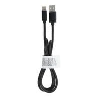 Adat- és töltőkábel USB C típusú C183 fekete 1m