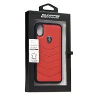 Obal / kryt na Apple iPhone X červený Ferrari - originální FEHQUHCPXRE