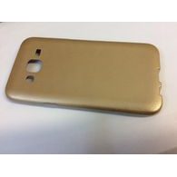 Obal / kryt na Samsung Galaxy J5 zlaté - TPU Leather Case