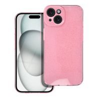 Obal / kryt na Apple iPhone 15 ružové - CLEAR CASE 2mm