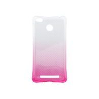 Obal / kryt pre Xiaomi Redmi 3 ružovo-biely - TPU
