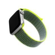 Nylonový řemínek FIXED Strap pro Apple Watch 38mm / 40mm tmavě limetkový