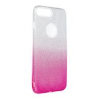 tok / borító Apple iPhone 7 Plus / iPhone 8 Plus-hoz átlátszó / rózsaszín - Forcell SHINING