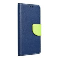 Puzdro / obal pre Samsung A80 modré / limetkové - kniha Fancy