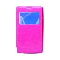 Pouzdro / obal na Nokia 520 růžové s okénkem - knížkové