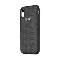 Obal / kryt na Apple iPhone XS Max černý - Original AUDI Leather