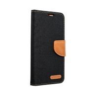 Puzdro / obal pre Samsung Galaxy S21 FE čierny - kniha CANVAS