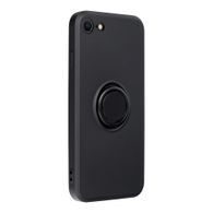 Obal / kryt pre Apple iPhone 7 / 8 / SE 2020 čierne - Forcell SILICONE RING